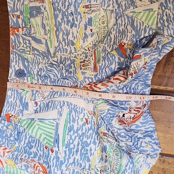 Lilly Pulitzer Callahan Classic Straight Fit Low Rise Short Get Nauti Print - Picture 7 of 13